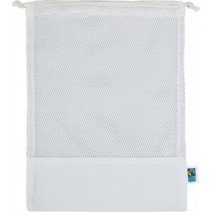 Printwear Přírodní síťkovaný vak na zeleninu z organické Fairtrade bavlny 30 x 40 cm Barva: Bílá, Velikost: 30 x 40 cm XT1100