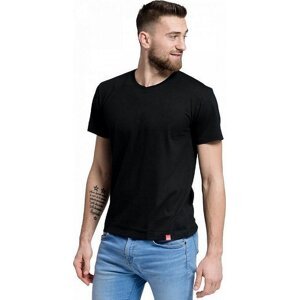CityZen® Bavlněné triko CityZen s výstřihem do véčka Barva: Černá, Velikost: 3XL