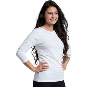 CityZen® Dámské bavlněné triko Cityzen s 3/4 rukávem Barva: Bílá, Velikost: XS