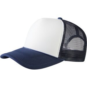 Flexfit Baseballová kšiltovka Trucker s vysokým profilem a dekorativní šňůrkou Barva: modrá námořní - bílá, Velikost: one size