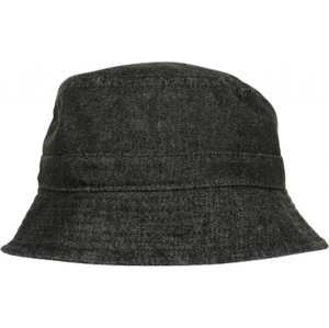 Flexfit Džínový klobouček s výztužným páskem pro pevný tvar Barva: černá - šedá, Velikost: one size