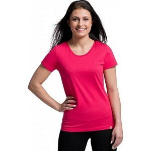 CityZen® Dámské bavlněné triko CityZen klasický střih s elastanem Barva: malina, Velikost: XS