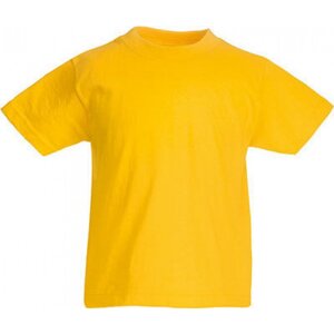Lehké dětské tričko Fruit of the Loom Original Barva: Žlutá slunečnicová, Velikost: 104 F110K