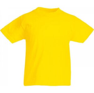 Lehké dětské tričko Fruit of the Loom Original Barva: Žlutá, Velikost: 104 F110K