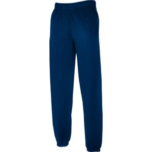 Tréninkové kalhoty  Fruit of the Loom s elastickými manžetami Barva: modrá námořní, Velikost: 3XL F480