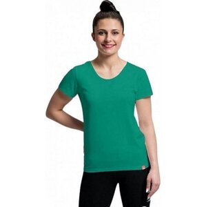 CityZen® Dámské bavlněné triko CityZen klasický střih s elastanem Barva: Zelená, Velikost: XS