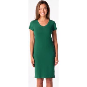CityZen® Dámské pouzdrové šaty Cityzen Natal s výstřihem do véčka Barva: Zelená lahvová, Velikost: 36
