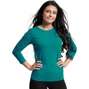 CityZen® Dámské bavlněné triko Cityzen s 3/4 rukávem Barva: Smaragdová, Velikost: XS