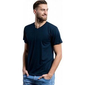CityZen® Bavlněné triko CityZen s výstřihem do véčka Barva: modrá námořní, Velikost: XL