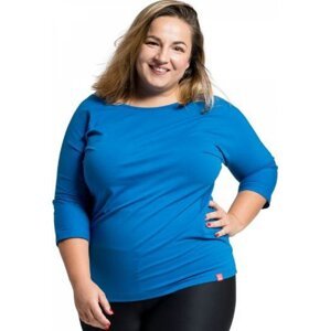 CityZen® Dámské bavlněné triko Plus Size s elastanem Barva: modrá královská, Velikost: 44