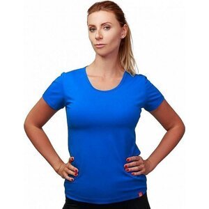 CityZen® Dámské bavlněné triko CityZen klasický střih s elastanem Barva: modrá královská, Velikost: XS