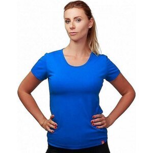 CityZen® Dámské bavlněné triko CityZen klasický střih s elastanem Barva: modrá královská, Velikost: L