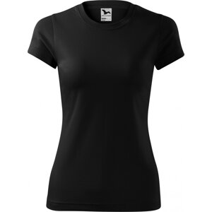 MALFINI® Dámské rychleschnoucí tričko na sport Fantasy interlock Barva: Černá, Velikost: S