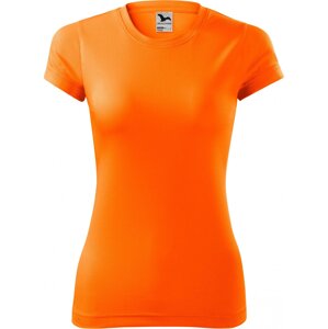 MALFINI® Dámské rychleschnoucí tričko na sport Fantasy interlock Barva: oranžová neonová, Velikost: XXL