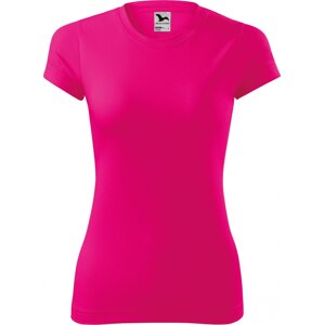 MALFINI® Dámské rychleschnoucí tričko na sport Fantasy interlock Barva: růžová neonová, Velikost: XXL