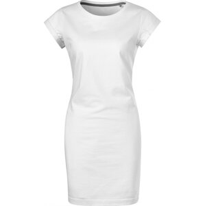MALFINI® Šaty z pevného bavlněného materiálu Barva: Bílá, Velikost: L