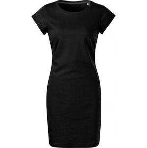 MALFINI® Šaty z pevného bavlněného materiálu Barva: Černá, Velikost: S