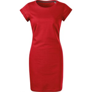 MALFINI® Šaty z pevného bavlněného materiálu Barva: Červená, Velikost: S