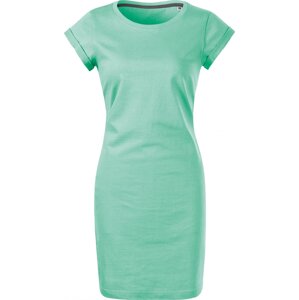 MALFINI® Šaty z pevného bavlněného materiálu Barva: Mátová, Velikost: XL