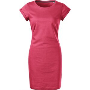 MALFINI® Šaty z pevného bavlněného materiálu Barva: purpurová sytá, Velikost: XS