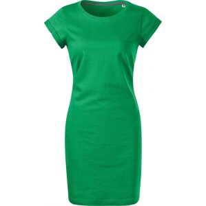 MALFINI® Šaty z pevného bavlněného materiálu Barva: zelená střední, Velikost: XXL