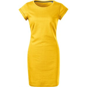 MALFINI® Šaty z pevného bavlněného materiálu Barva: Žlutá, Velikost: XXL