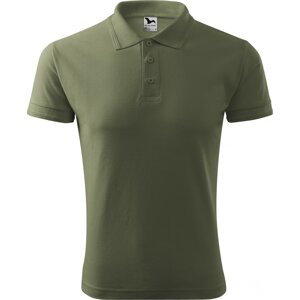 MALFINI® Pánská piké polokošile Malfini s bočními švy Barva: zelená khaki, Velikost: 4XL