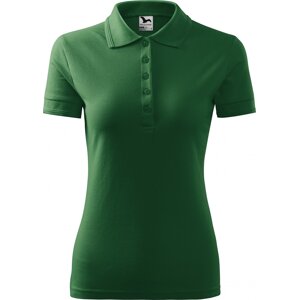 MALFINI® Dámská směsová piqé polokošile 65 % bavlna, 35 % polyester Barva: Lahvově zelená, Velikost: XL