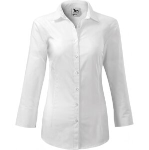 MALFINI® Dámská popelínová košile Style se 3/4 rukávy Barva: Bílá, Velikost: XXL