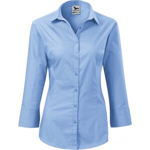 MALFINI® Dámská popelínová košile Style se 3/4 rukávy Barva: modrá nebeská, Velikost: XXL