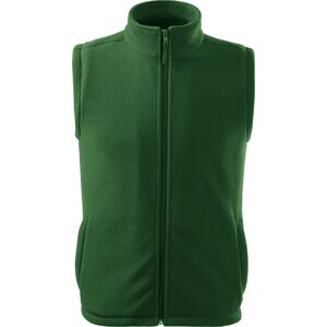 RIMECK® Fleecová unisex vesta Next s antipillingovou úpravou Barva: Zelená lahvová, Velikost: XL