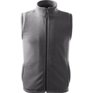 RIMECK® Fleecová unisex vesta Next s antipillingovou úpravou Barva: šedá ocelová, Velikost: XL
