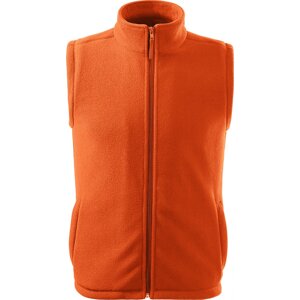RIMECK® Fleecová unisex vesta Next s antipillingovou úpravou Barva: Oranžová, Velikost: XXL