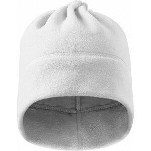 MALFINI® Fleecová čepice a nákrčník 2v1 se šňůrkou na stažení Barva: Bílá, Velikost: uni