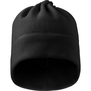 MALFINI® Fleecová čepice a nákrčník 2v1 se šňůrkou na stažení Barva: Černá, Velikost: uni