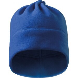 MALFINI® Fleecová čepice a nákrčník 2v1 se šňůrkou na stažení Barva: modrá královská, Velikost: uni