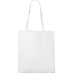 MALFINI® Zpevněná bavlněná nákupní taška v plátnové vazbě, 45 x 40 cm Barva: Bílá, Velikost: uni