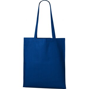 MALFINI® Zpevněná bavlněná nákupní taška v plátnové vazbě, 45 x 40 cm Barva: modrá královská, Velikost: uni