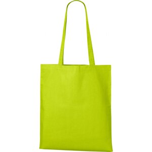 MALFINI® Zpevněná bavlněná nákupní taška v plátnové vazbě, 45 x 40 cm Barva: Limetková žlutá, Velikost: uni