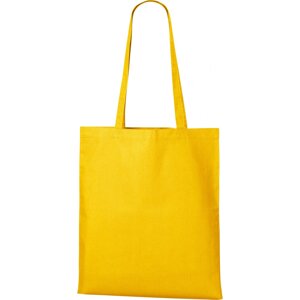 MALFINI® Zpevněná bavlněná nákupní taška v plátnové vazbě, 45 x 40 cm Barva: Žlutá, Velikost: uni