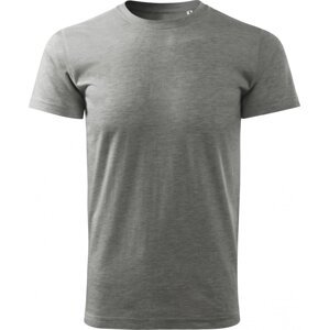 MALFINI® Bezešvé unisex tričko Heavy New Free se silikonovou úpravou Barva: Šedý melír tmavý, Velikost: L
