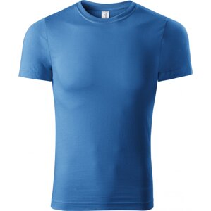 PICCOLIO® Unisex tričko Paint v lehčí gramáži 150 g/m bez bočních švů Barva: azurově modrá, Velikost: XXL
