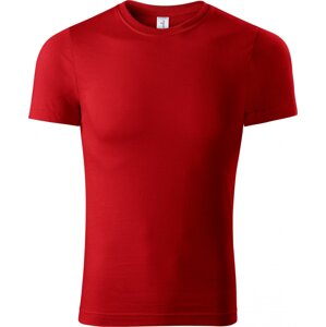 PICCOLIO® Unisex tričko Paint v lehčí gramáži 150 g/m bez bočních švů Barva: Červená, Velikost: L