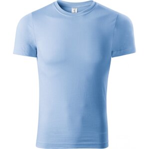 PICCOLIO® Unisex tričko Paint v lehčí gramáži 150 g/m bez bočních švů Barva: Nebesky modrá, Velikost: L