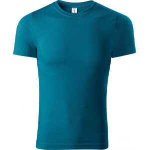 PICCOLIO® Unisex tričko Paint v lehčí gramáži 150 g/m bez bočních švů Barva: petrolejová, Velikost: M