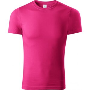 PICCOLIO® Unisex tričko Paint v lehčí gramáži 150 g/m bez bočních švů Barva: purpurová, Velikost: XS