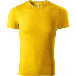 PICCOLIO® Unisex tričko Paint v lehčí gramáži 150 g/m bez bočních švů Barva: Žlutá, Velikost: XXL