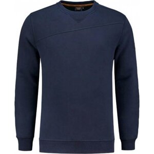 TRICORP Prémiový svetr z amerického fleecu s úpletovými manžetami Barva: modrá inkoustová tmavá, Velikost: 5XL