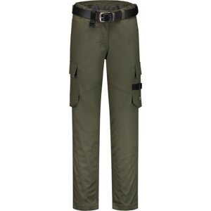 TRICORP Lehké dámské  pracovní kalhoty T70 se zvýšeným pasem v zadní části Barva: zelená vojenská, Velikost: 34