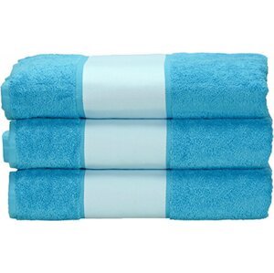 ARTG Bavlněný ručník 450 g/m s bordurou pro sublimační tisk Barva: modrá blankytná, Velikost: 50 x 100 cm AR080